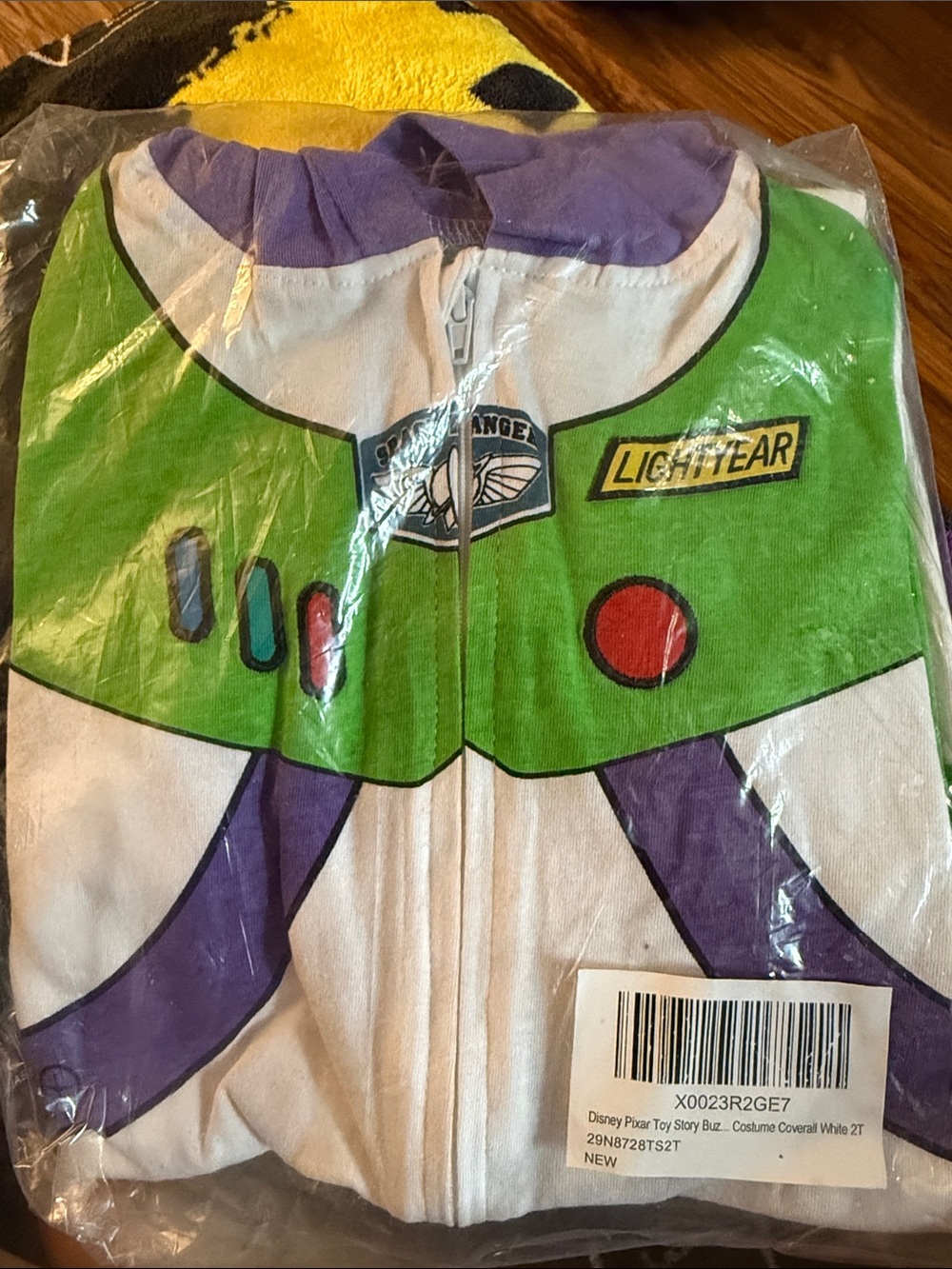 Lightyear Kids Costume Coverall - Green & White Buzz Lightyear Design